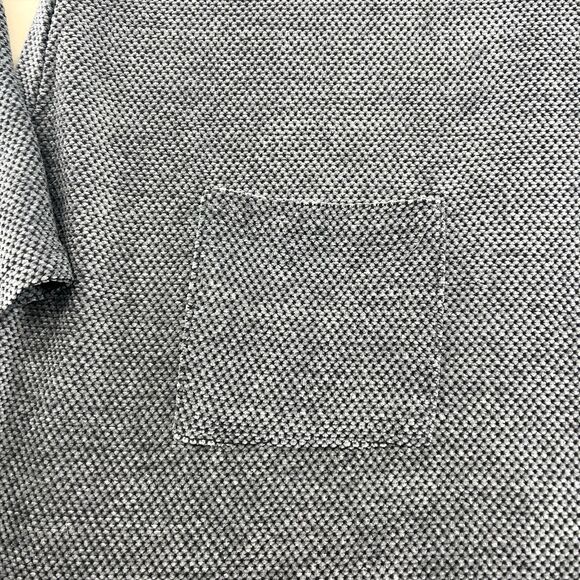 GIGIO USA Two Toned Gray Color-Block Turtleneck Sweater Bell Sleeves  Pockets M - Picture 2 of 16